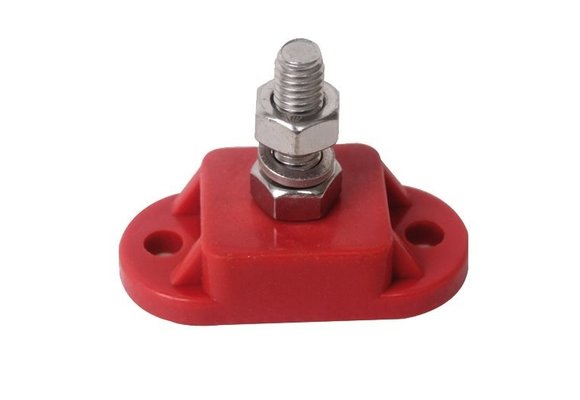 Geïsoleerde aansluitbout rood