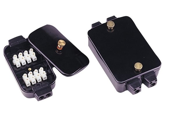 Allpa Waterdichte verbindingsdoos van bakeliet  2x8 aansluitingen  140x102x54mm