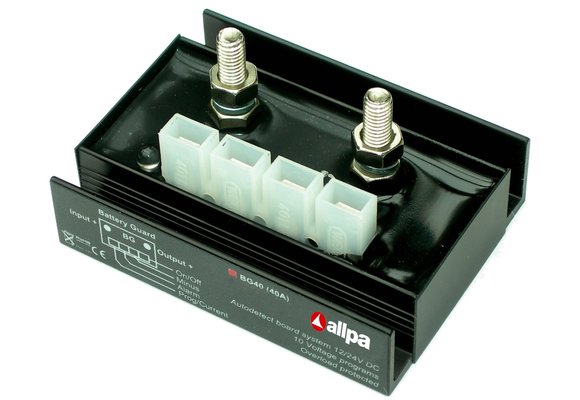 Allpa Battery Guard model BG-40 12 / 24V max. belasting 40-45A piekstroom 120A@12V