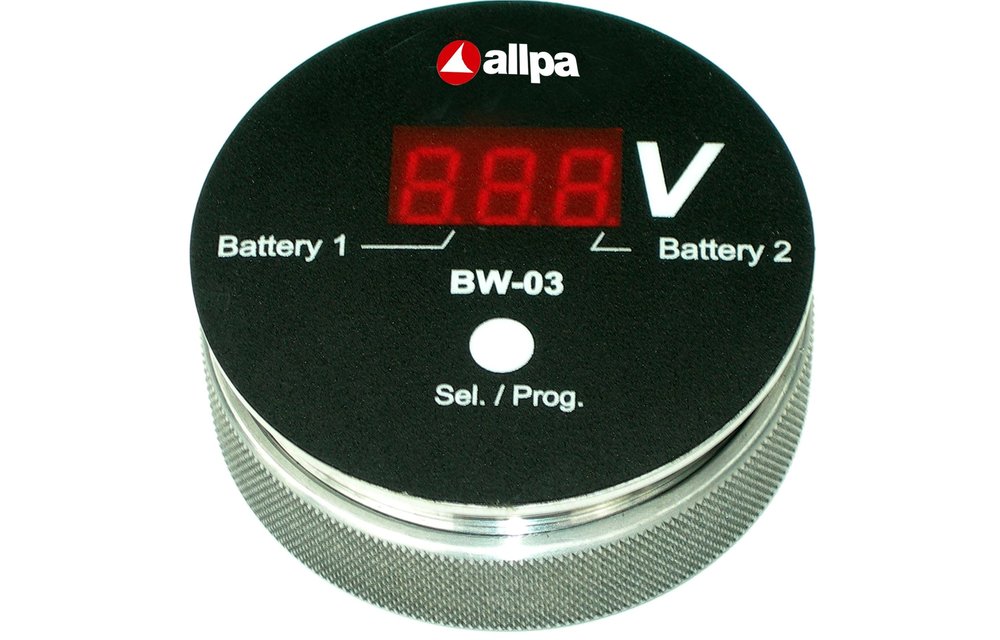 Allpa Battery watch monitor BW-03 slimme spanningsmeter voor meerdere Accu's display: rood
