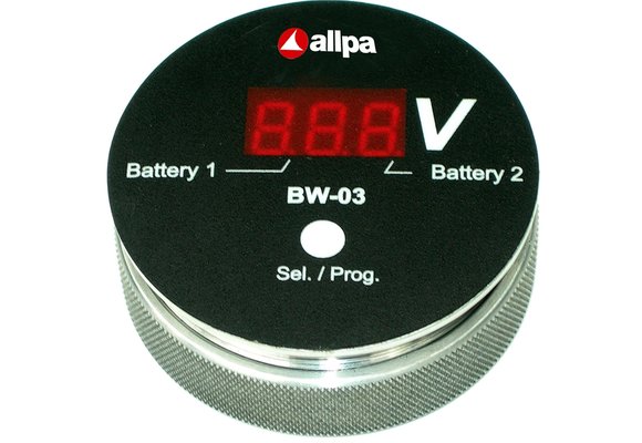 Allpa Battery watch monitor BW-03  slimme spanningsmeter voor meerdere Accu's  display: rood
