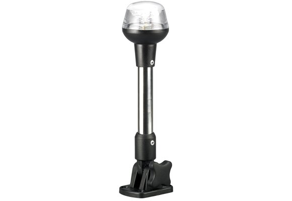 Allpa LED Rondschijnend toplicht  12V  360º  LED 1x 0 5W  zwart huis met heldere lens  H=635mm