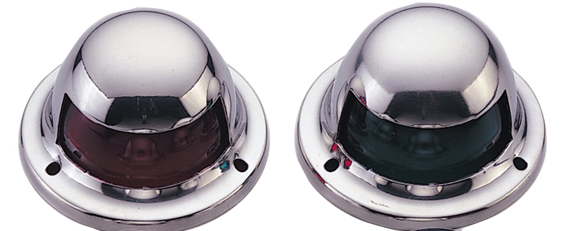 Allpa positielantaarnset voor bak-/stuurboord  dekmontage  12V/3W  RVS huis met rode/groene lens