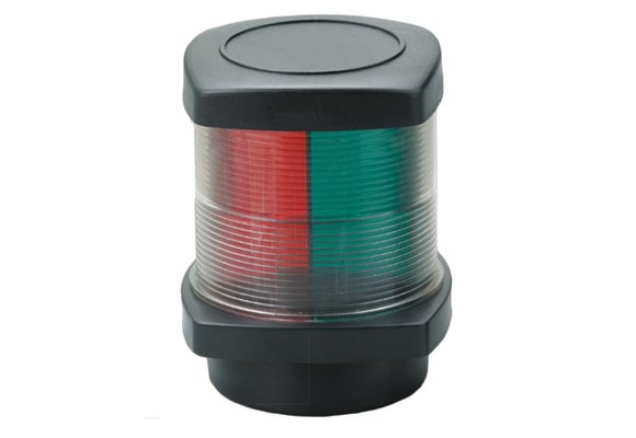 Allpa positielantaarn  12V/10W  2x 112 5º/1x 135º  zwart huis met rode  groene & heldere lens