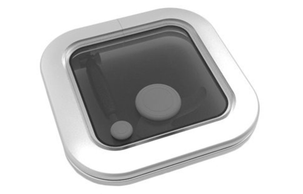 Goïot Aluminium luik model Opal 00 satin afm. 265x265mm gatmaat 211x211mm inbouwdiepte 15mm