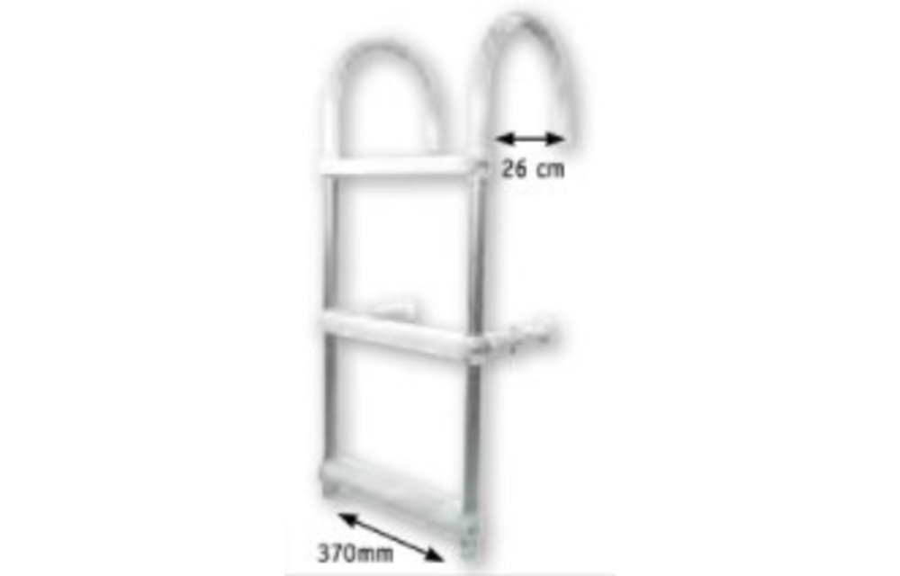 Allpa Aluminium Zwemtrap met ophanghaken 4-treden