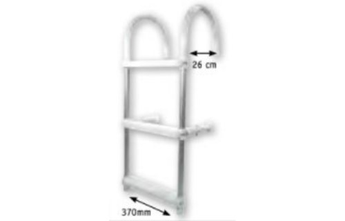 Allpa Aluminium Zwemtrap met ophanghaken  4-treden