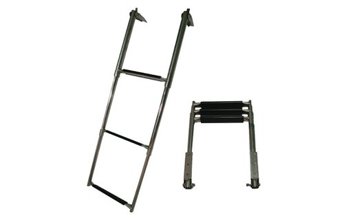 Allpa RVS Telescopische zwemtrap  3-treden max. buis Ø32mm