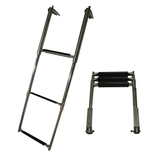 Allpa RVS Telescopische zwemtrap  3-treden max. buis Ø32mm