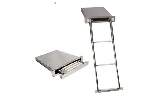 Allpa RVS Telescopische zwemtrap in cassette  3 o f 4-treden