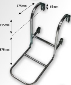 Allpa RVS Zwemtrap  3-treden