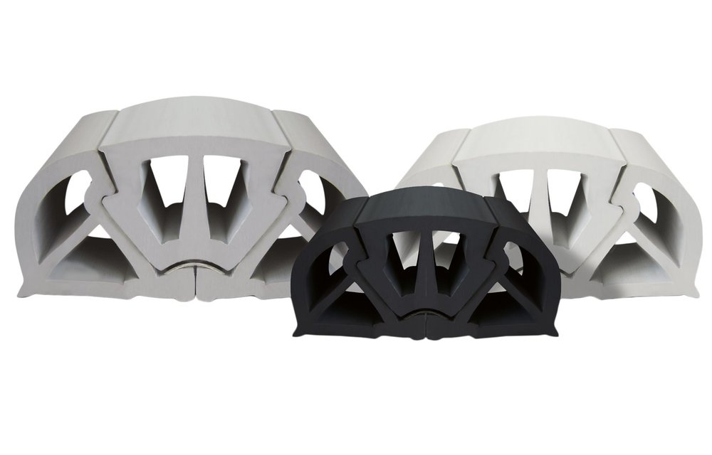 Allpa PVC stootlijst "BUMPER" B=125mm grijs (min. order 12m)