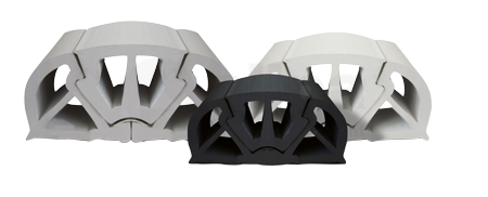 Allpa PVC stootlijst "BUMPER"  B=125mm  wit (min. order 12m)