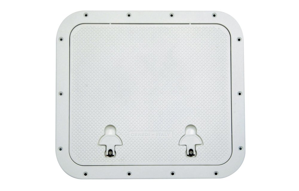 Allpa Aluminium Luik buitenmaat 510x460mm gatmaat 393x446mm onbehandeld Aluminium