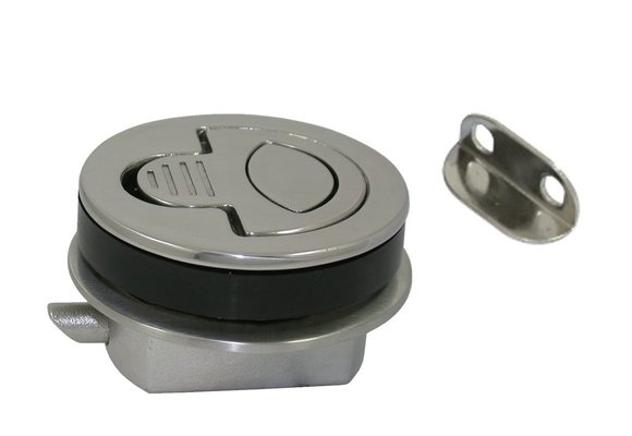 Allpa RVS Luiksluiting met draaigreep en nylon huis A=4-13mm  B=25mm  C=61mm  D=50mm