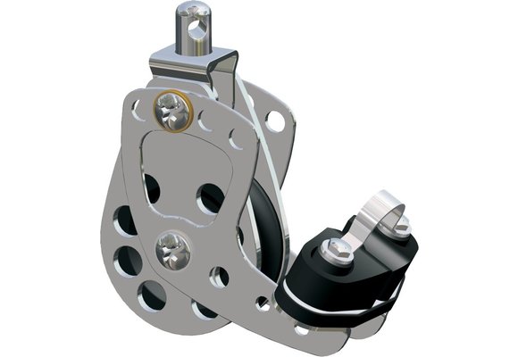 Antal aluminium cam cleat  RVS singleblock serie 65