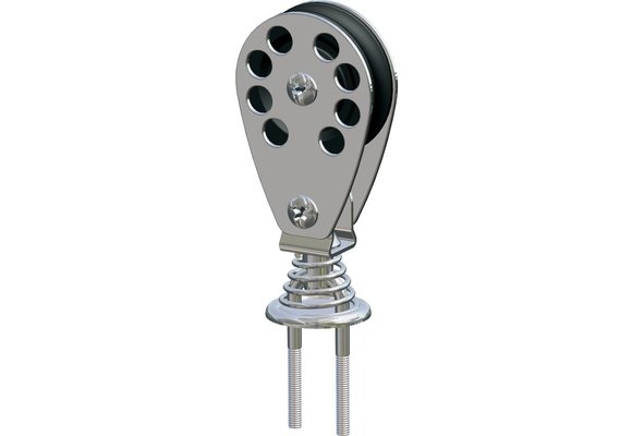 Antal RVS 316 block serie 65  kogelgelagerd  U-bolt block