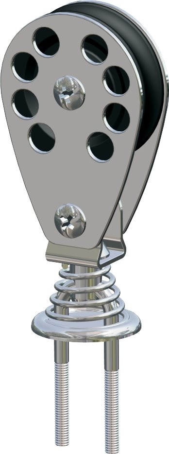 Antal RVS 316 block serie 65  kogelgelagerd  U-bolt block