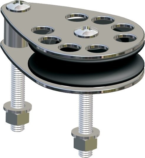 Antal RVS 316 block serie 65  kogelgelagerd  single deck block