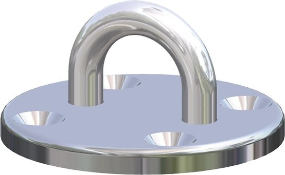 Antal RVS PAD-Eye voor block serie OPF-70