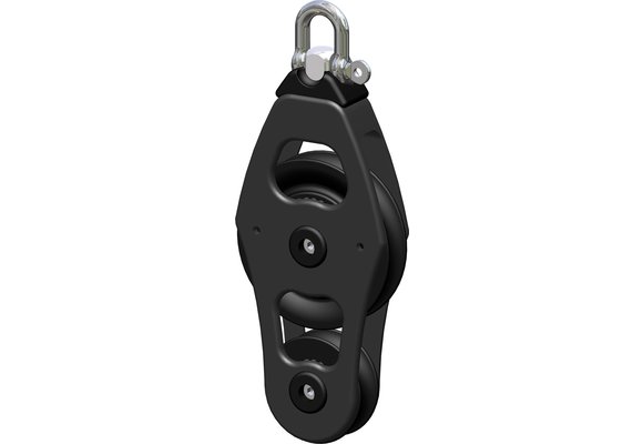 Antal Aluminium block serie OPF-70  kogelgelagerd  single fiddle block