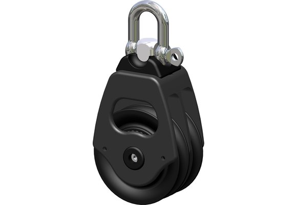 Antal Aluminium block serie OPF-70  kogelgelagerd  double sheave block