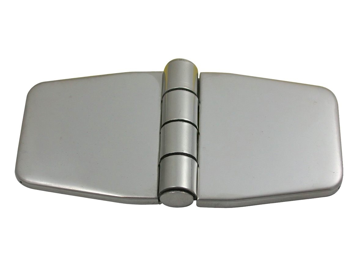 Allpa RVS Afgedekt kastdeurscharnier 76 2x37x2mm