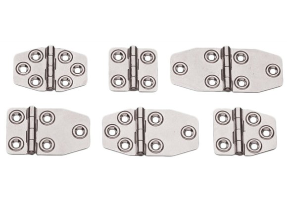 Allpa RVS Scharnier  73x45mm  Ø5mm (D)