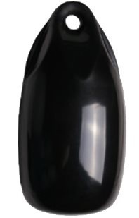 Allpa Fender druppelmodel Dumpy Ø180mm L=360mm zwart (maat 2) (opblaasbaar met kogelventiel)
