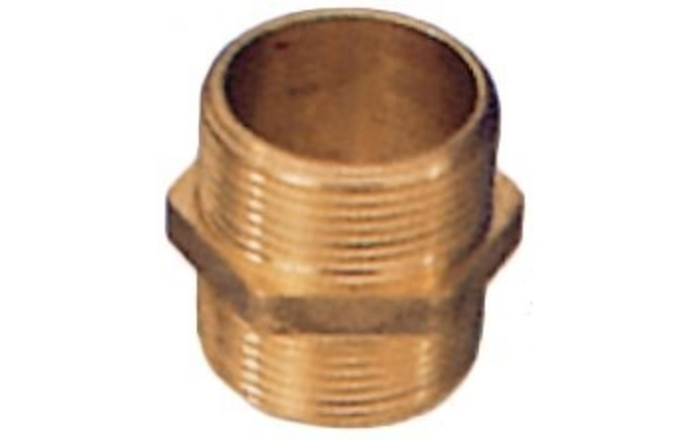 Allpa Messing verbindingsnippel  1/8