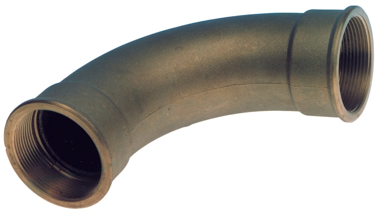 Allpa Messing 90º bocht  2  binnendraad