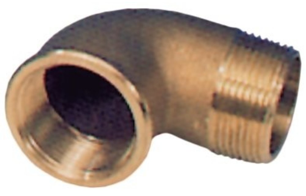 Allpa Messing 90º knie  1-1/4  binnen- & buitendraad