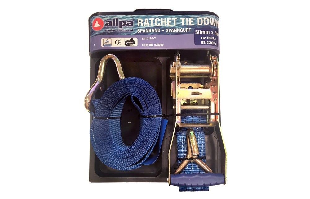 Allpa trailer spanband met ratelspanner