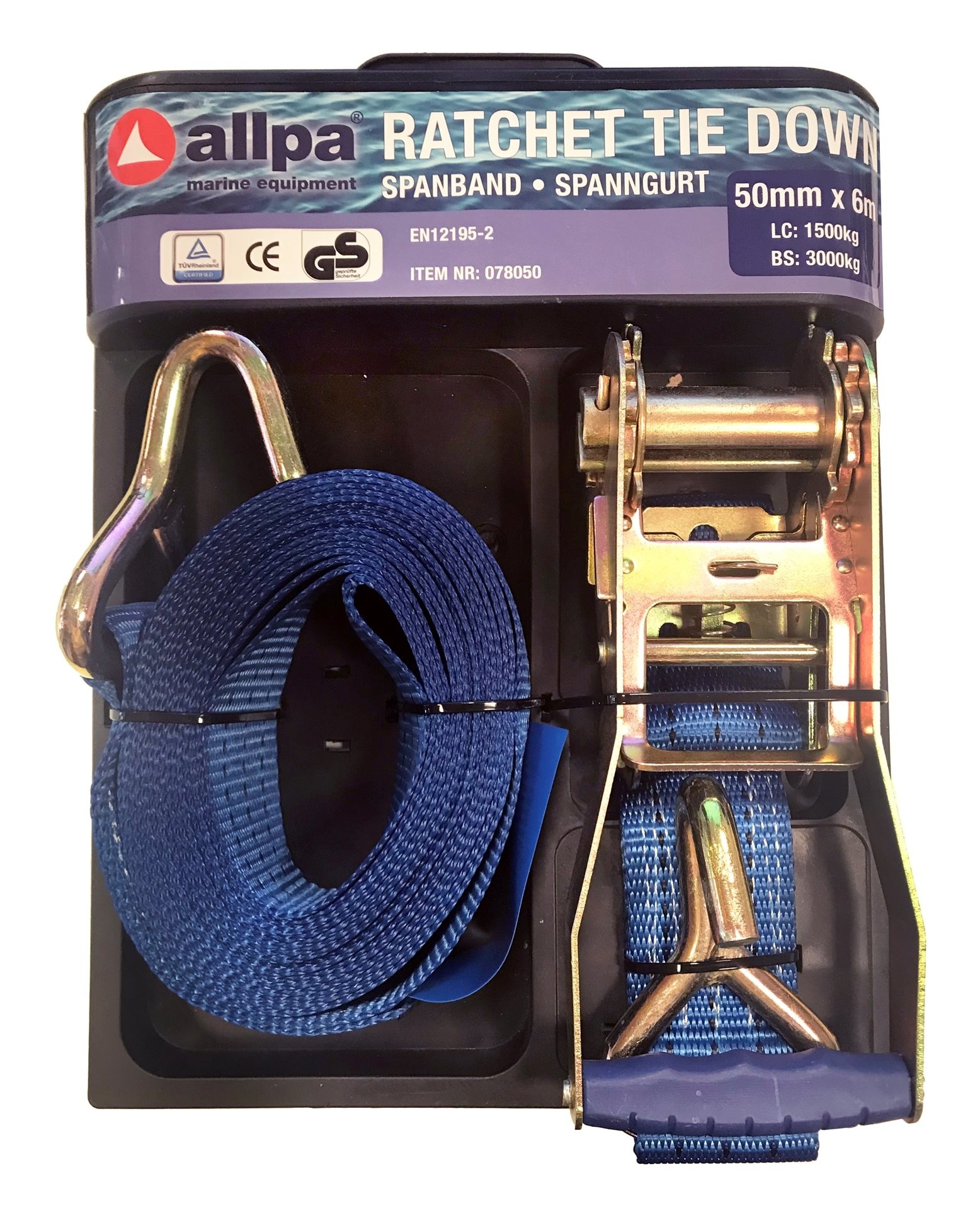 Allpa trailer spanband met ratelspanner