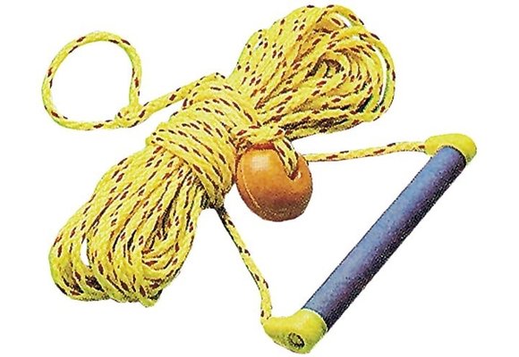 Allpa Polypropyleen waterskilijn met drijver  2 aluminium handgreep & kunststof bekleding