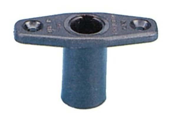 Allpa Kunststof dolpot haaks  Ø17mm  zwart