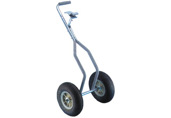 Allpa RVS trolley voor vervoer van rubberboot (voor bevestiging aan boeghandgreep)