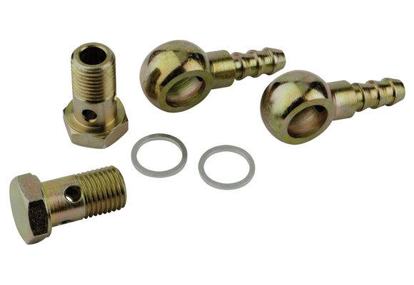 Allpa Haakse aansluitset 8mm (2x banjobout met slangnippel)