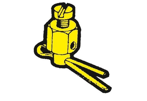 Allpa Klemnippel voor schakel/gaskabel