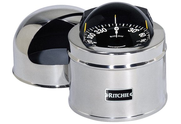 Ritchie Kompas model Globemaster D-515-EP  12/24/32V  opbouw  Ø127mm / 2 of 5º  RVS (zeil)