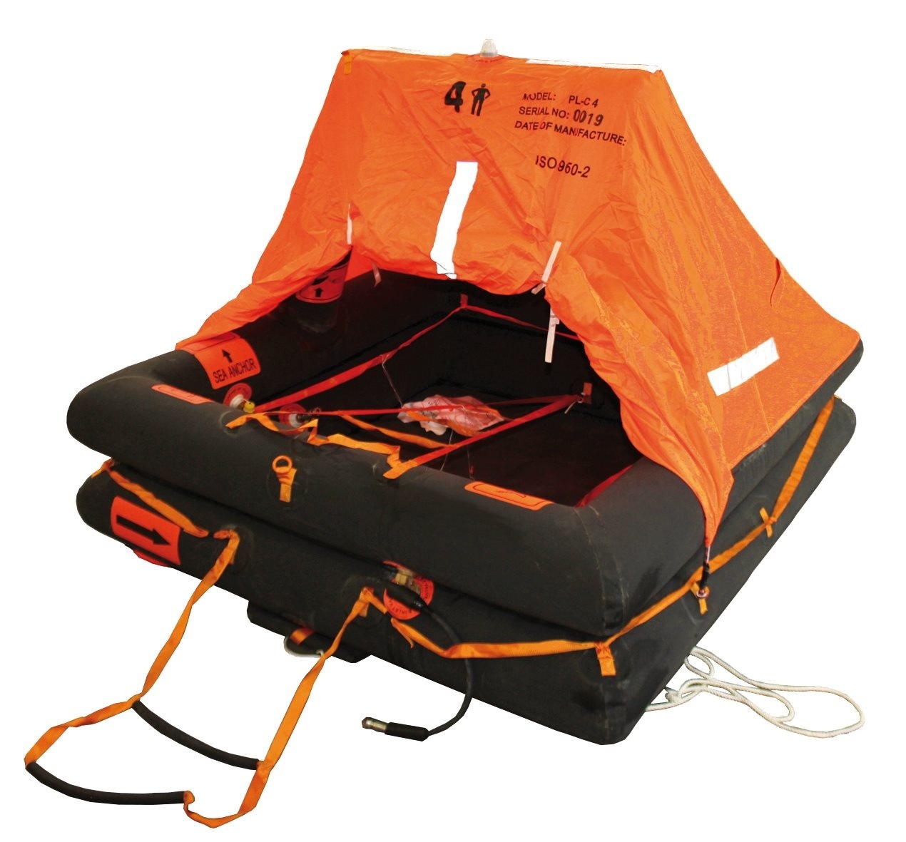 Allpa Coastal Reddingsvlot ISO 9650-2 4-persoons in container