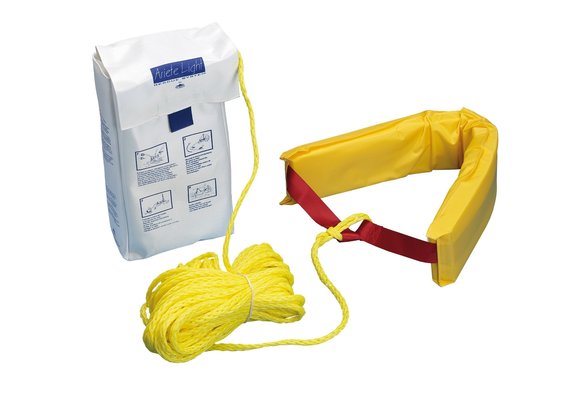 Allpa Reddingssysteem Man-Overboard  met bevestiging en drijvende lijn Ø8mm  L=30m (BL 400kg)