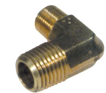 Sierra Brandstoftankfitting messing  90°  1/4 NPT male/male