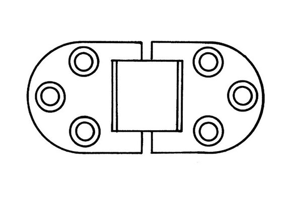 RVS scharnier voor de boot