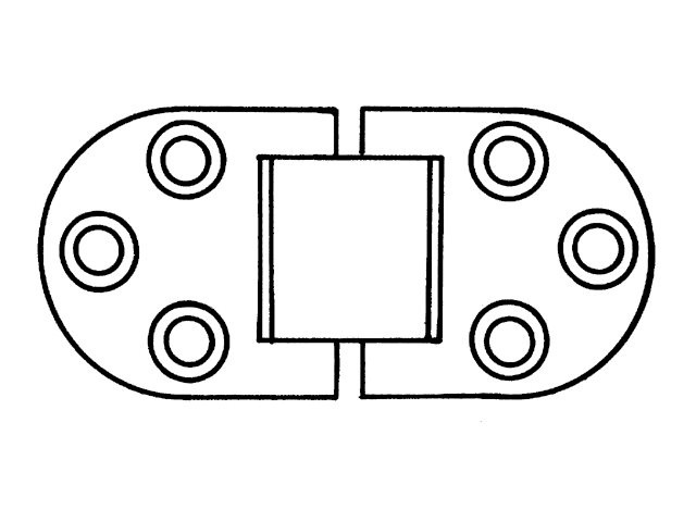 RVS scharnier voor de boot
