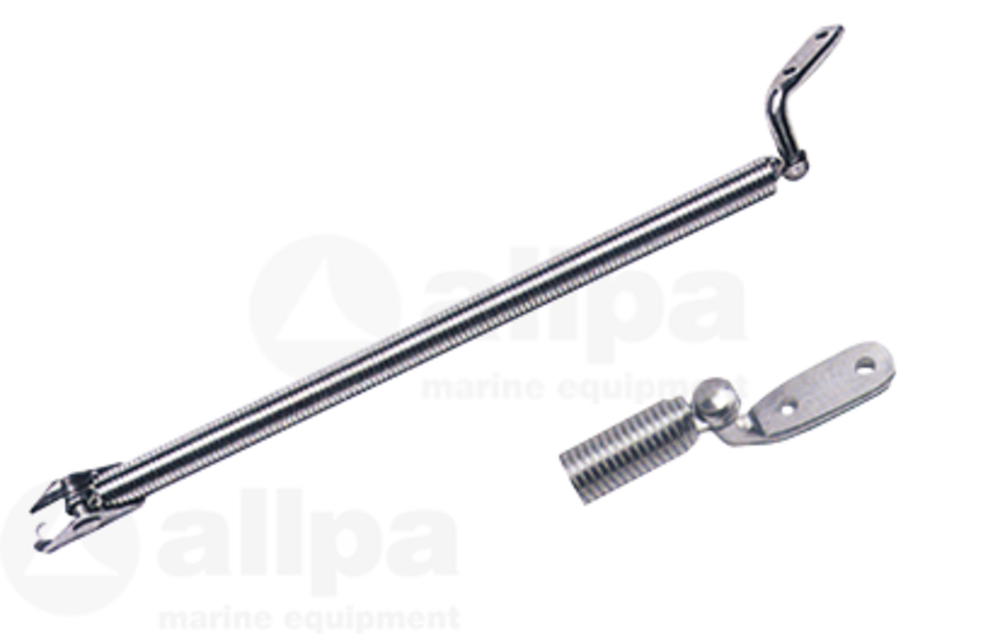 Allpa RVS Luikuitzetter met veer Ø10 6mm L=220mm