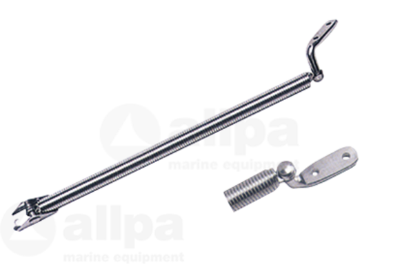Allpa RVS Luikuitzetter met veer Ø10 6mm L=220mm