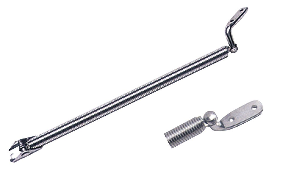Allpa RVS Luikuitzetter met veer Ø10 6mm L=220mm