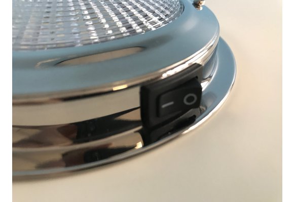 Allpa RVS LED-plafondlamp  opbouw  12V/1 7W  LED 20x5Ø  H32mm  cool white