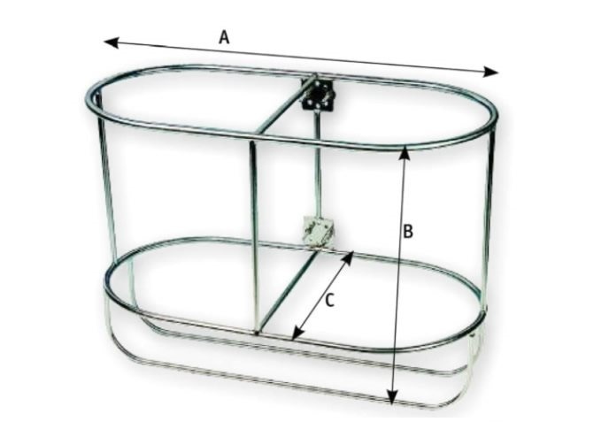 RVS fenderhouder recht
